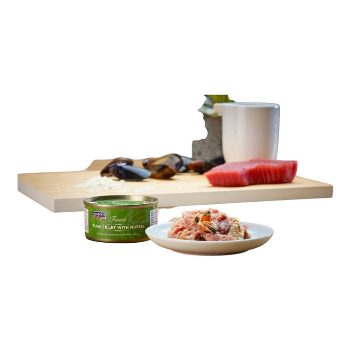 Fish4Cats® – Filetto pregiato di Tonno con cozze 10x70g