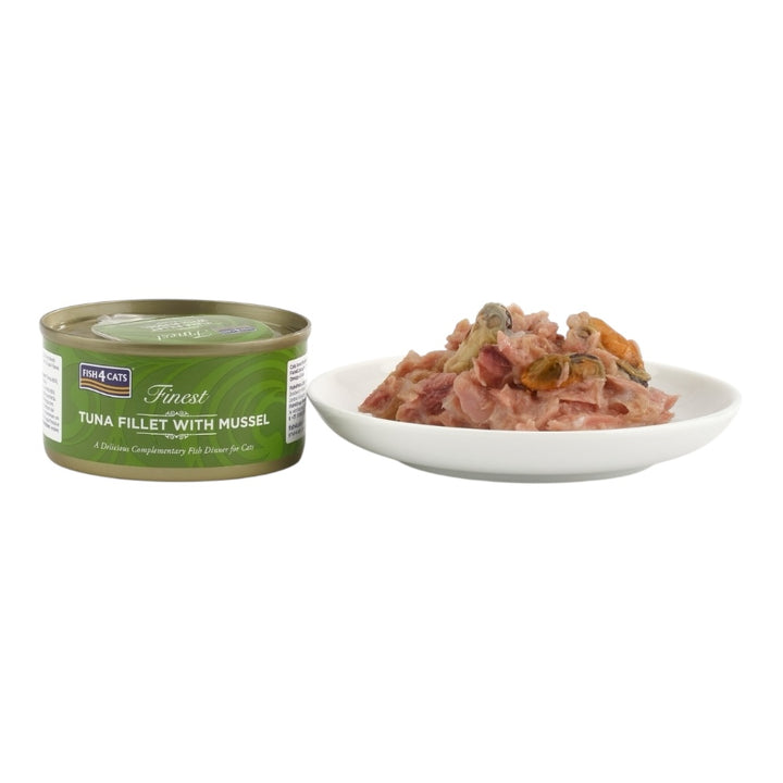 Fish4Cats® – Filetto pregiato di Tonno con cozze 10x70g