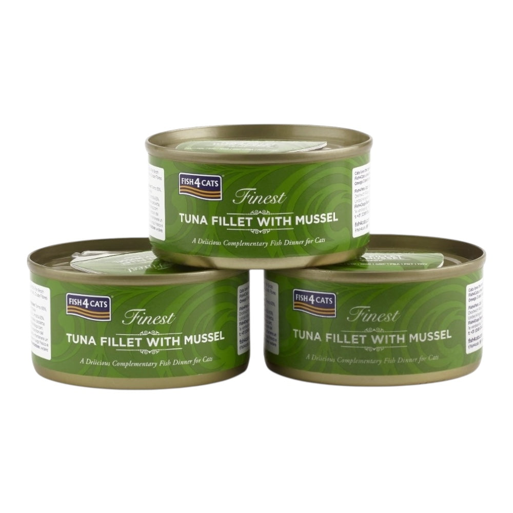 Fish4Cats® – Filetto pregiato di Tonno con cozze 10x70g