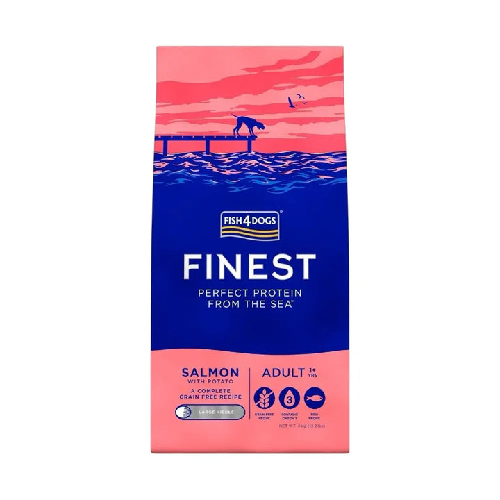 Fish4Dogs Finest Salmon Adult Large Kibble 6kg