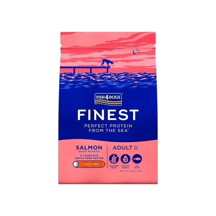 Fish4Dogs Finest Salmon Adult Small Kibble 1.5kg