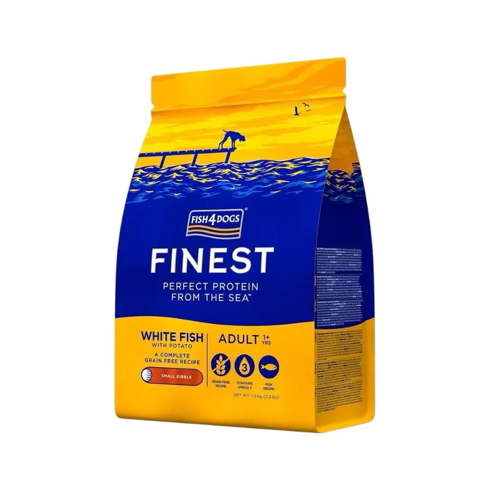 Fish4Dogs Finest White Fish Adult Small Kibble 1.5kg