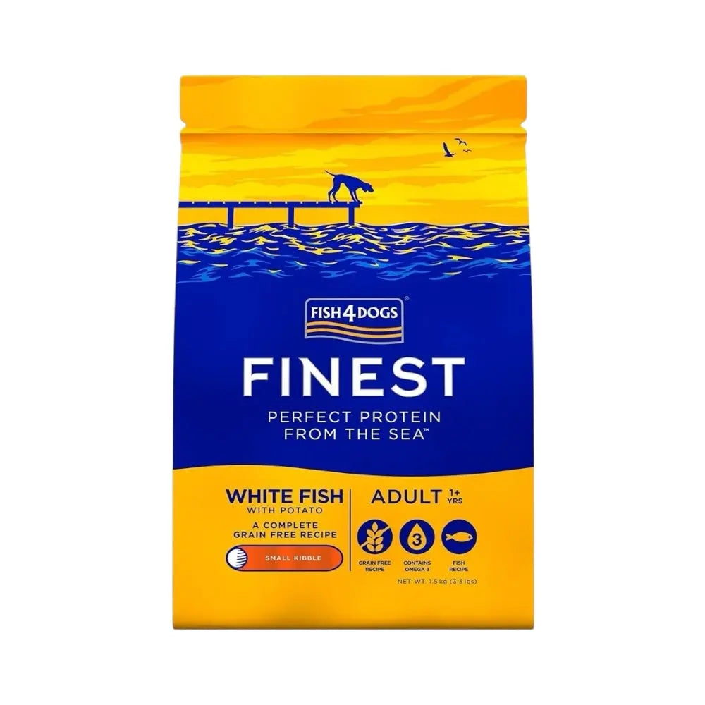 Fish4Dogs Finest White Fish Adult Small Kibble 1.5kg