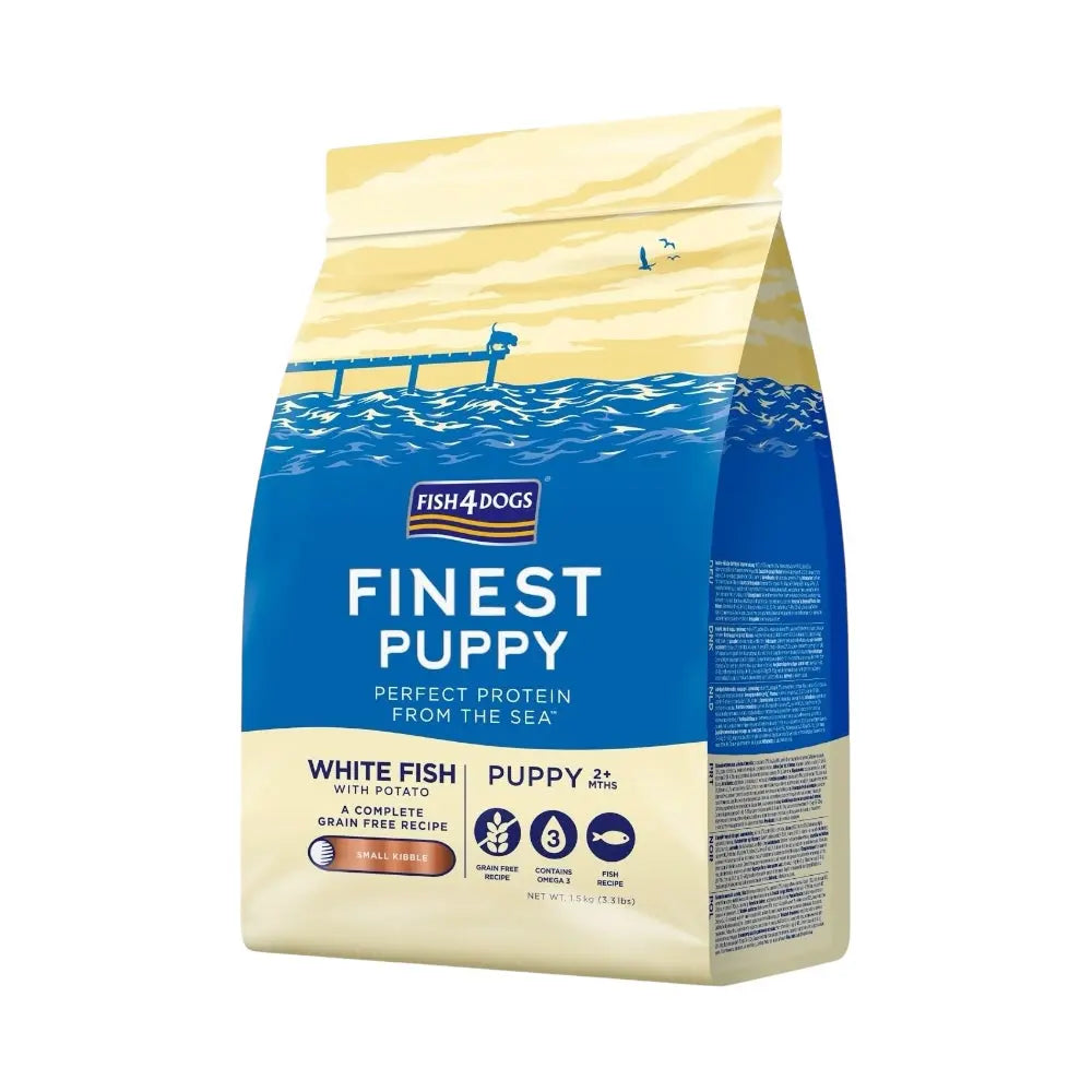 Fish4Dogs Finest White Fish Puppy Small Kibble 1.5kg