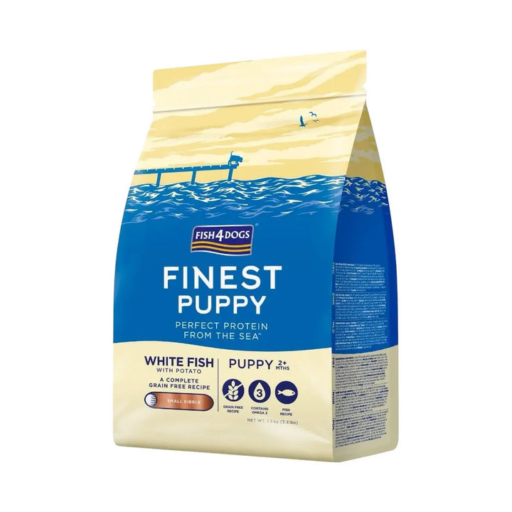 Fish4Dogs Finest White Fish Puppy Small Kibble 1.5kg