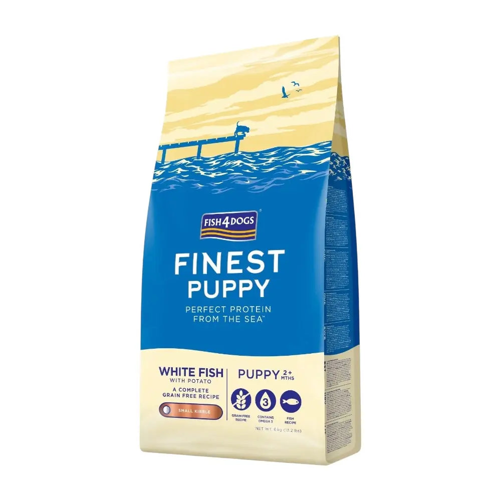 Fish4Dogs Finest White Fish Puppy Small Kibble 6kg