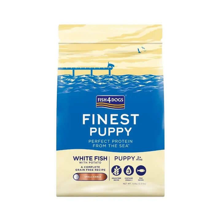 Fish4Dogs Finest White Fish Puppy Small Kibble 1.5kg