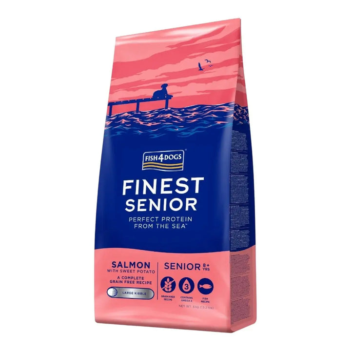 Fish4Dogs Finest Salmon Senior Large Kibble 6kg