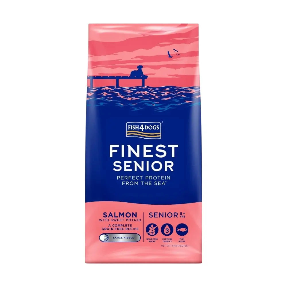 Fish4Dogs Finest Salmon Senior Large Kibble 6kg