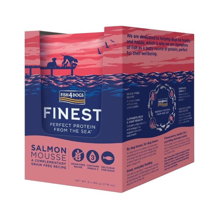 Fish4Dogs Finest Complementary Salmon Mousse 6x100g