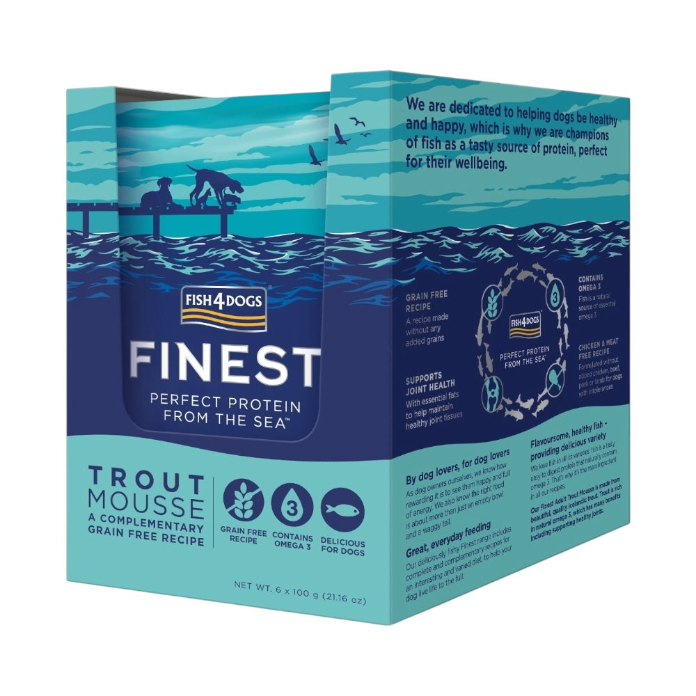 Fish4Dogs Finest Complementary Trota Mousse 6x100g