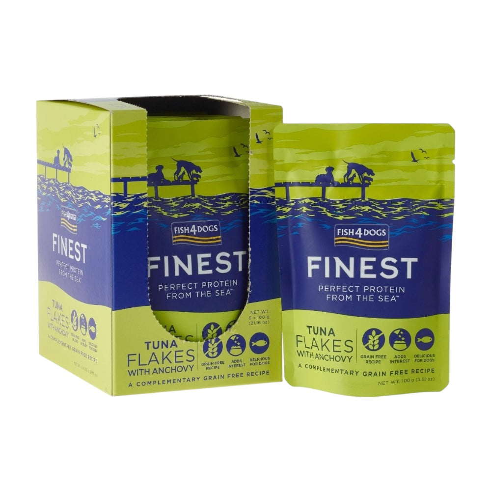 Fish4Dogs Finest Tuna Flakes with Anchovy 6x100g
