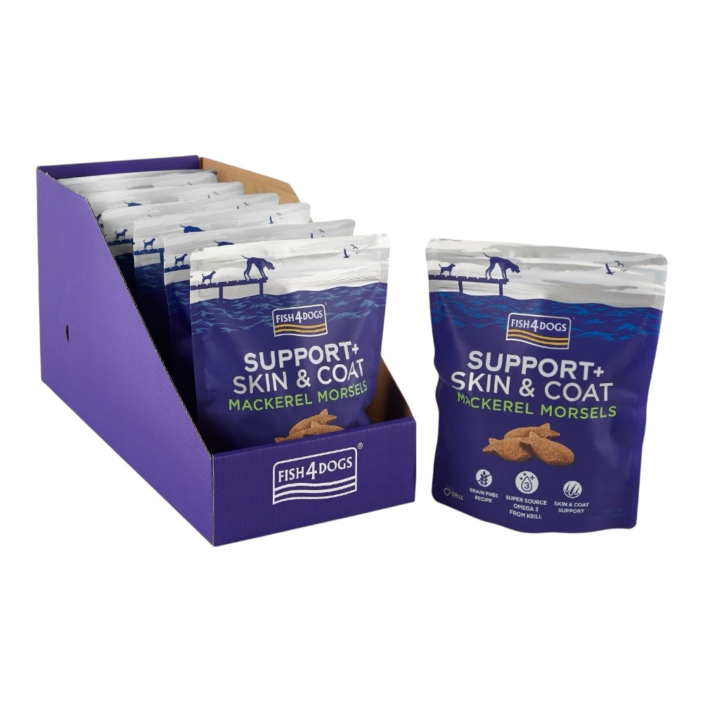 Fish4Dogs Support+ Skin & Coat Mackerel Morsels 8x225g