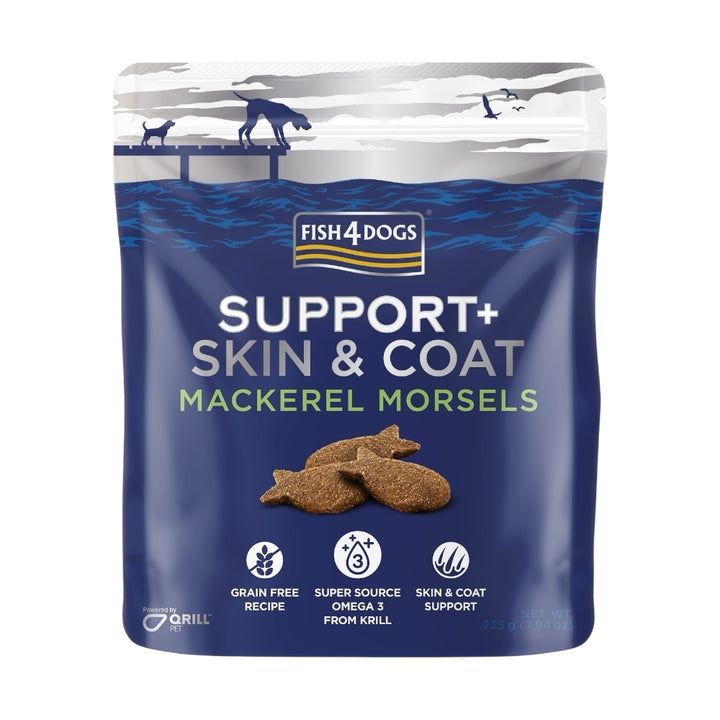 Fish4Dogs Support+ Skin & Coat Mackerel Morsels 8x225g