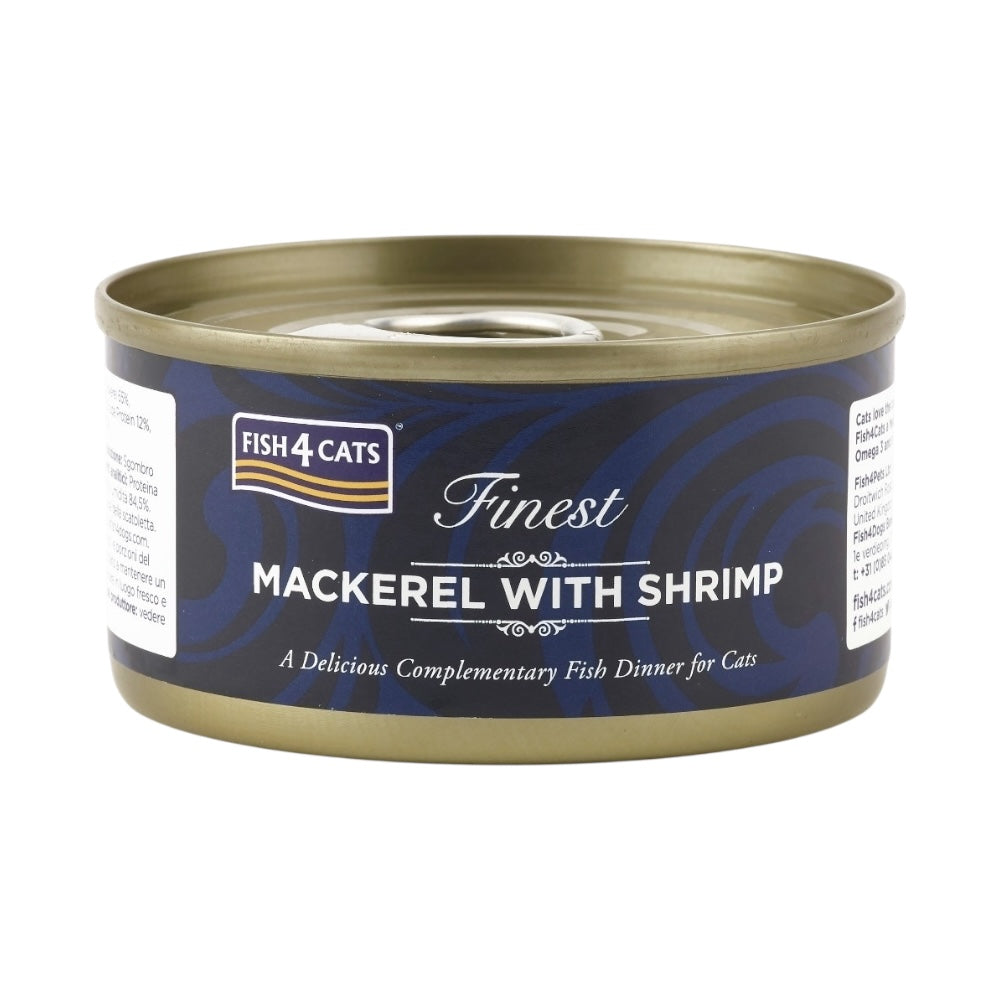 Fish4Cats Finest Mackerel & Shrimp 10x70g