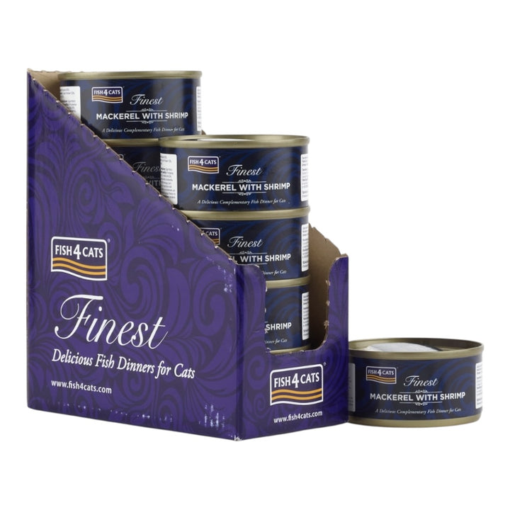 Fish4Cats Finest Mackerel & Shrimp 10x70g