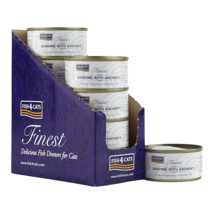Fish4Cats Finest Sardine & Anchovy 10x70g
