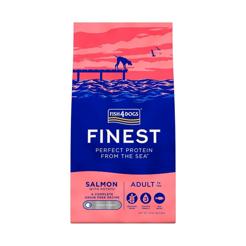 Fish4Dogs Finest Salmon Adult Large Kibble 12kg