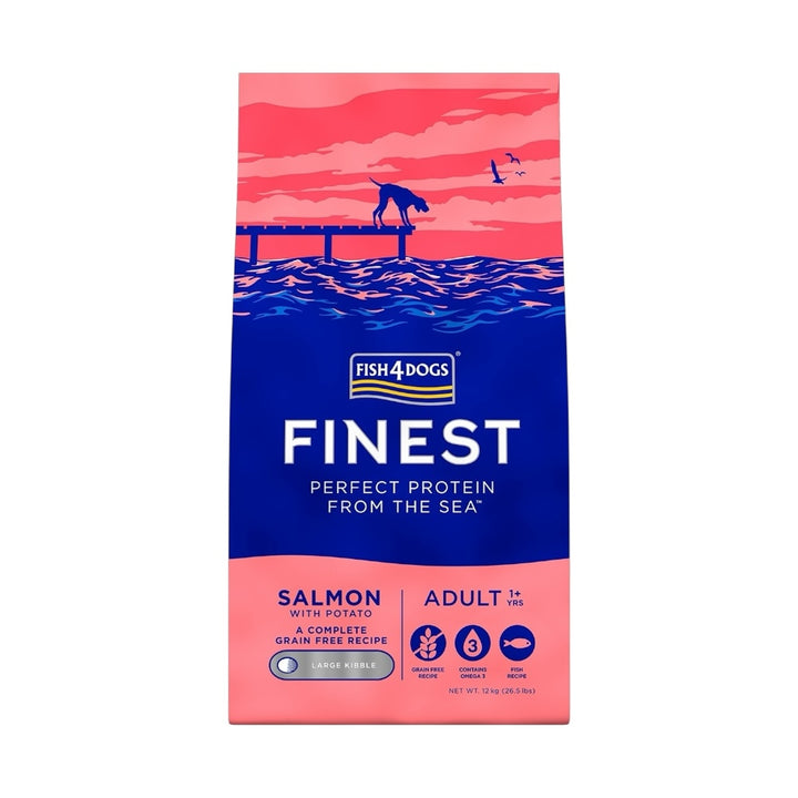 Fish4Dogs Finest Salmon Adult Large Kibble 12kg