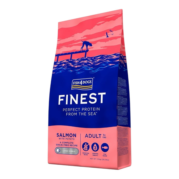 Fish4Dogs Finest Salmon Adult Large Kibble 12kg