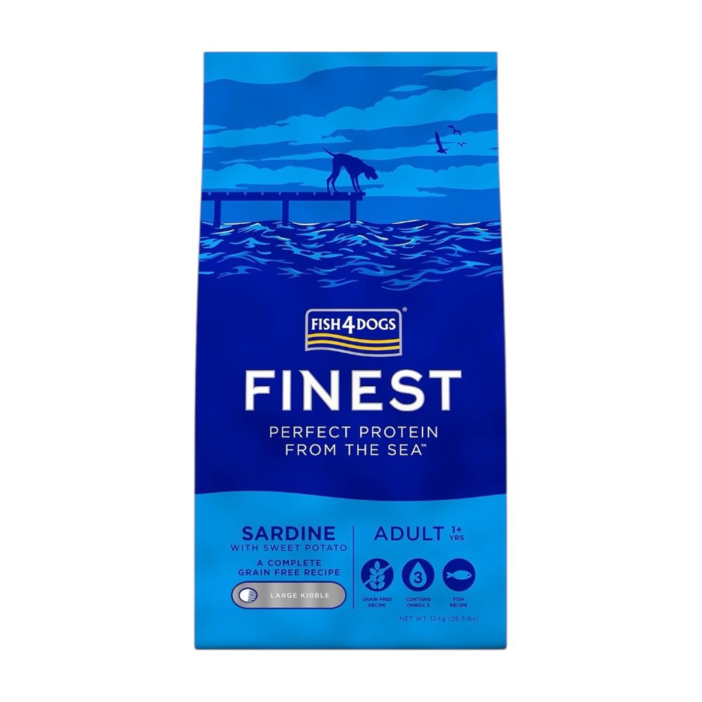 Fish4Dogs Finest Adult Sardine With Sweet Potato (Large Kibble) 6kg