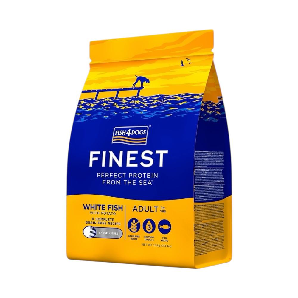 Fish4Dogs Finest White Fish Adult Large Kibble 1.5kg