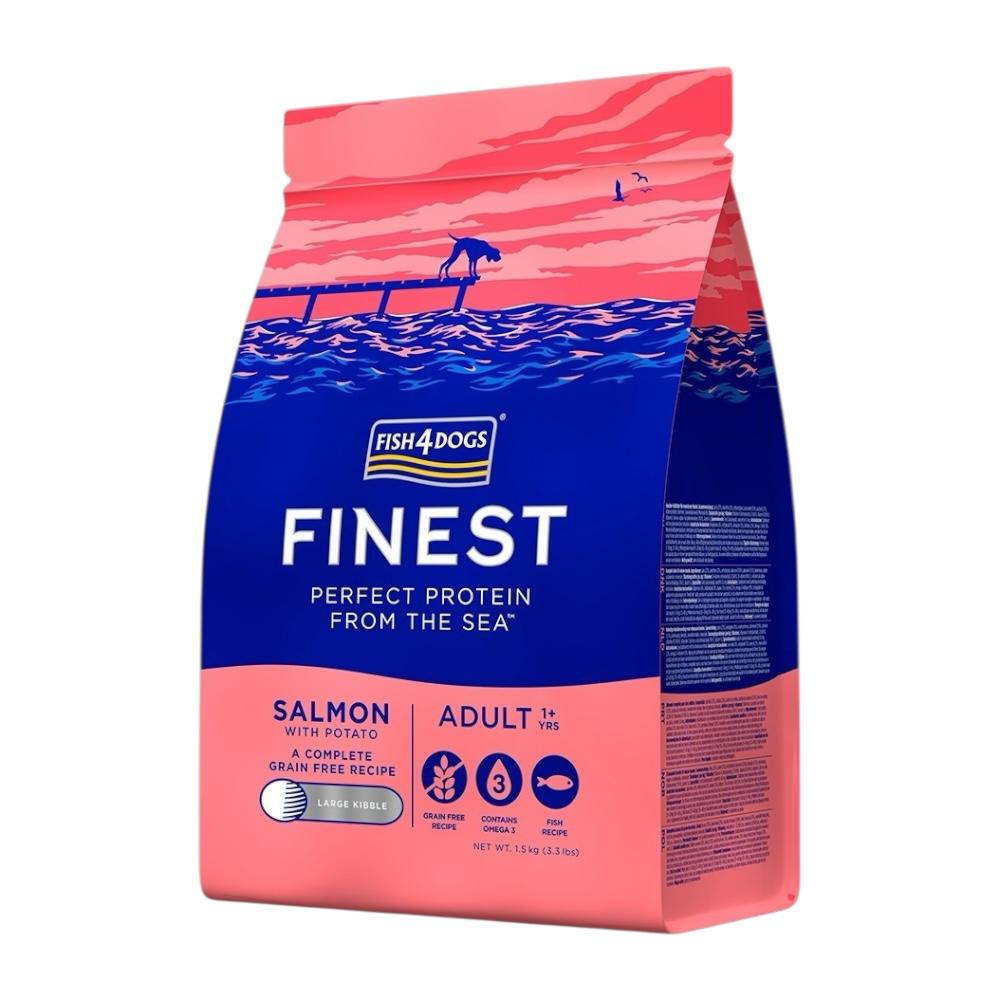 Fish4Dogs Finest Salmon Adult Large Kibble 1.5kg