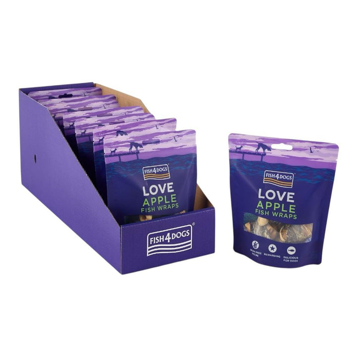 Fish4Dogs Love Apple Fish Wraps 10x90g