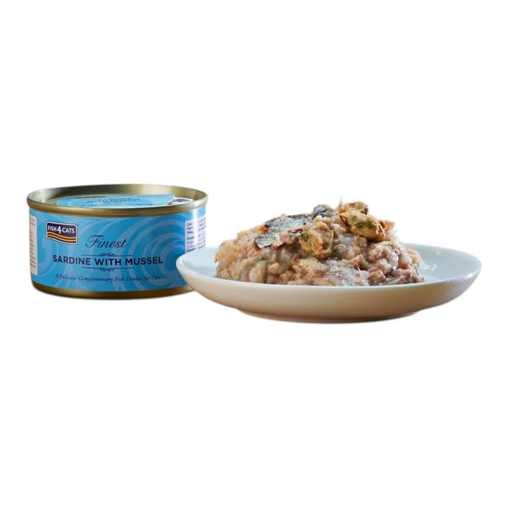 Fish4Cats® – Filetto pregiato di Sardine con cozze 10x70g