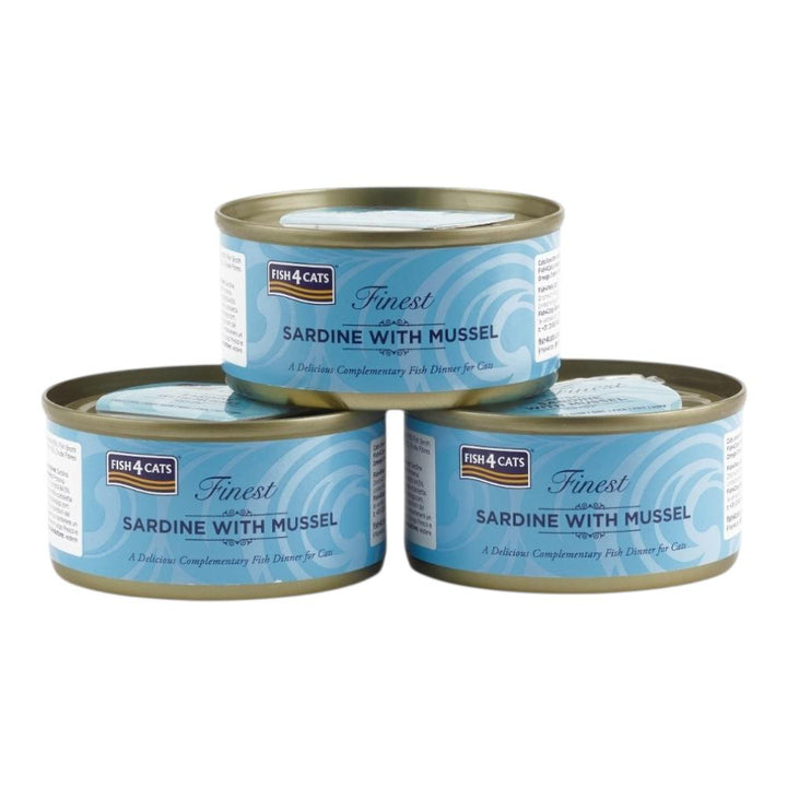 Fish4Cats® – Filetto pregiato di Sardine con cozze 10x70g