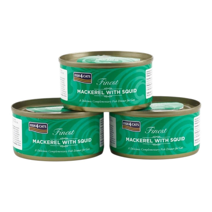 Fish4Cats® – Filetto pregiato di Sgombro con calamari 10x70g