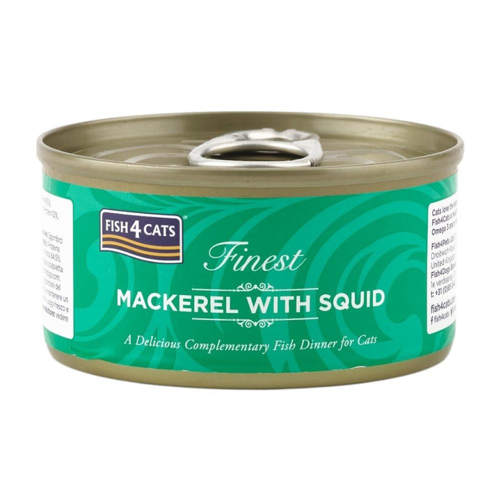 Fish4Cats® – Filetto pregiato di Sgombro con calamari 10x70g