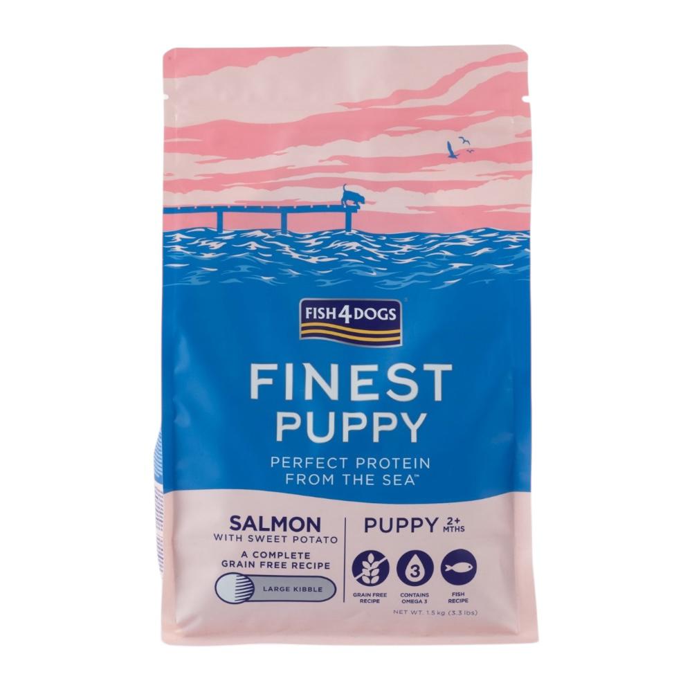 Fish4Dogs Finest Salmon Puppy Large Kibble 1.5kg
