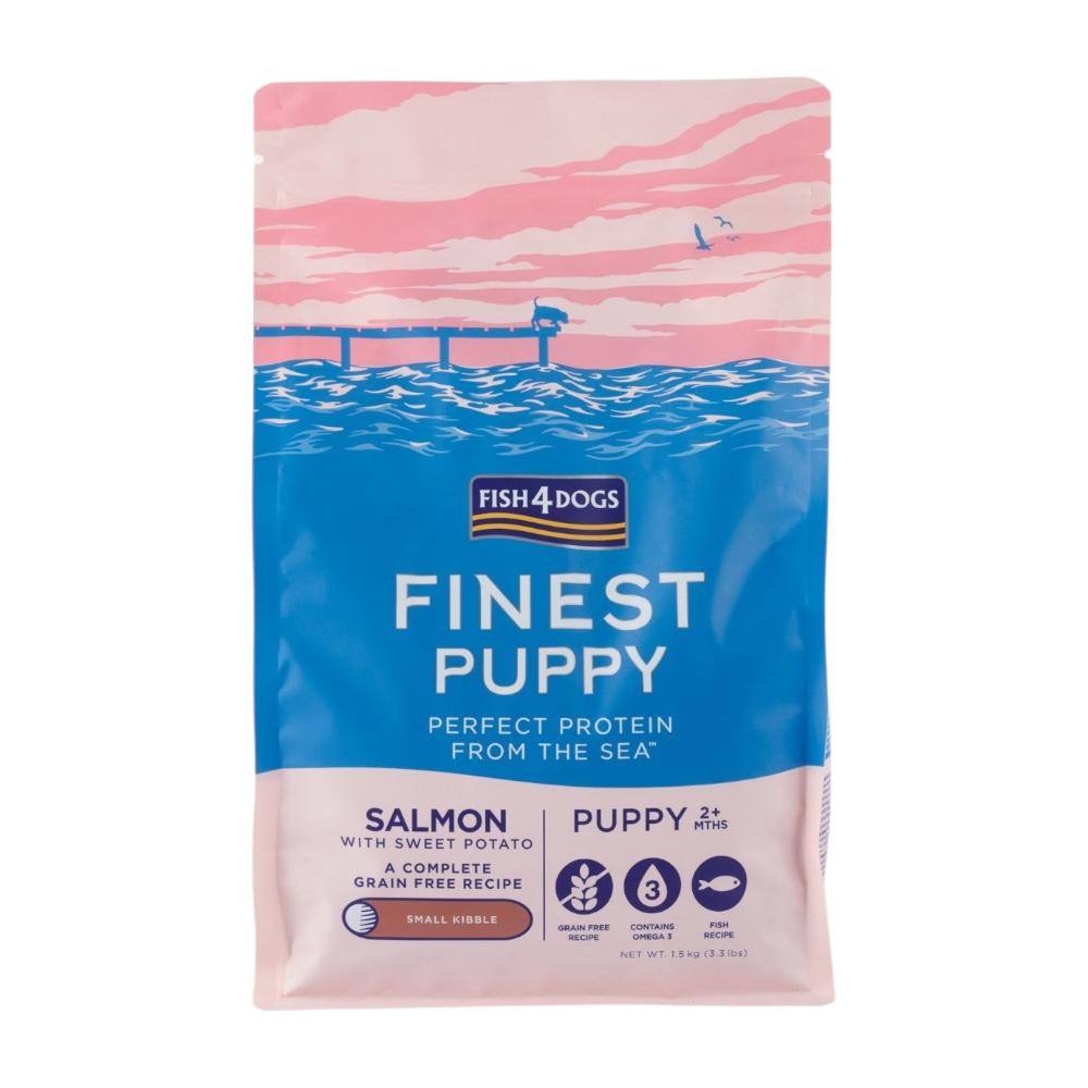 Fish4Dogs Finest Salmon Puppy Small Kibble 1.5kg